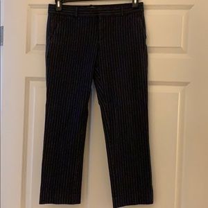 Banana Republic Ryan navy pinstripe pants